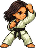 LAURA: defender em pé